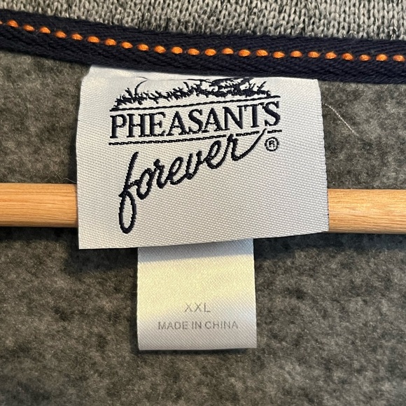 Pheasants Forever Gray and Navy Full-Zip Jacket - Picture 4 of 12